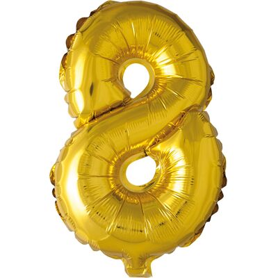 Joker Foil Balloon Number 8 Gold 86 Cm 86 cm Gold 86 cm Joker Foil Balloon Number 8 Gold 86 Cm 86 cm Gold 86 cm