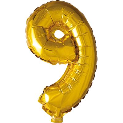 Joker Foil Balloon Number 9 Gold 86 Cm 86 cm Gold 86 cm Joker Foil Balloon Number 9 Gold 86 Cm 86 cm Gold 86 cm
