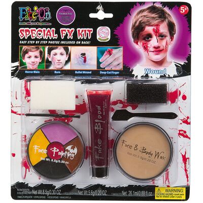 Joker Kid Make Up Special Effects Kit ONE SIZE Patterned ONE SIZE Joker Kid Make Up Special Effects Kit ONE SIZE Patterned ONE SIZE
