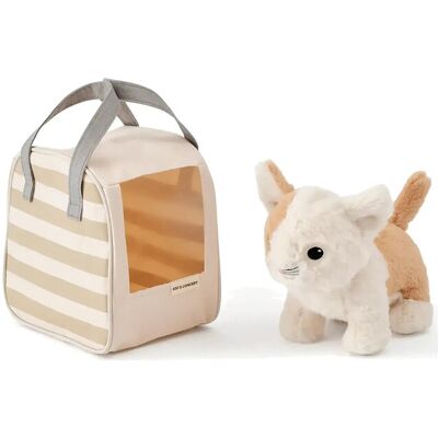 Kid's Concept Cat And Carrier Bag Kid's Hub ONE SIZE Beige ONE SIZE Kid's Concept Cat And Carrier Bag Kid's Hub ONE SIZE Beige ONE SIZE