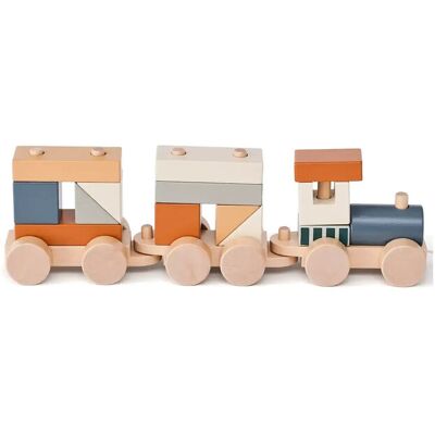 Kid's Concept Block Train Brown ONE SIZE Patterned ONE SIZE Kid's Concept Block Train Brown ONE SIZE Patterned ONE SIZE