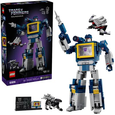 Lego Icons Transformers: Soundwave Model Kit Building Set 10358 ONE SIZE Patterned ONE SIZE Lego Icons Transformers: Soundwave Model Kit Building Set 10358 ONE SIZE Patterned ONE SIZE