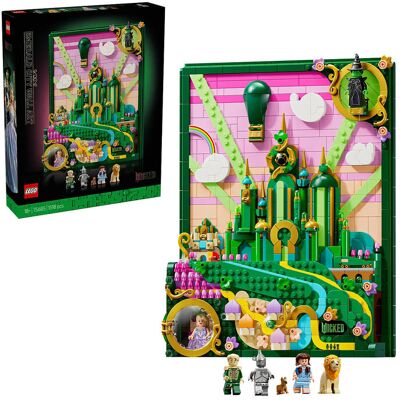 Lego Wicked Emerald City Wall Art Fantasy Gift For Adults 75685 ONE SIZE Patterned ONE SIZE Lego Wicked Emerald City Wall Art Fantasy Gift For Adults 75685 ONE SIZE Patterned ONE SIZE