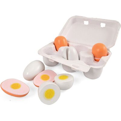 Magni Toys Wooden Eggs In An Egg Tray, 6 Pieces ONE SIZE Beige ONE SIZE Magni Toys Wooden Eggs In An Egg Tray, 6 Pieces ONE SIZE Beige ONE SIZE