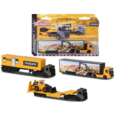 Majorette Volvo Transporter Assortment, 3-Asst. ONE SIZE Yellow ONE SIZE Majorette Volvo Transporter Assortment, 3-Asst. ONE SIZE Yellow ONE SIZE