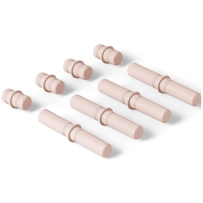 MODU Soft Rose Koblingspinner - Aktivitet Leketøy - 8 stk MODU Soft Rose Koblingspinner - Aktivitet Leketøy - 8 stk