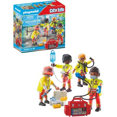 Playmobil City Life Redningsmandskab - 71244 ONE SIZE Patterned ONE SIZE Playmobil City Life Redningsmandskab - 71244 ONE SIZE Patterned ONE SIZE