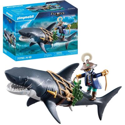 Playmobil Giant Shark With Pirate ONE SIZE Patterned ONE SIZE Playmobil Giant Shark With Pirate ONE SIZE Patterned ONE SIZE