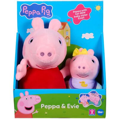 Proxy Peppa Plush 2Pk ONE SIZE Pink ONE SIZE Proxy Peppa Plush 2Pk ONE SIZE Pink ONE SIZE