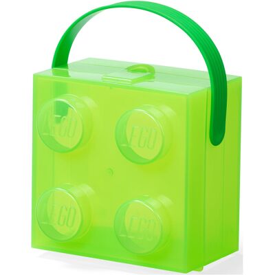 Lego Box W. Handle Translucent Green ONE SIZE Green ONE SIZE Lego Box W. Handle Translucent Green ONE SIZE Green ONE SIZE