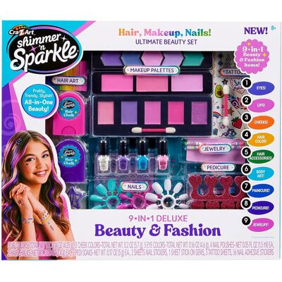 Shimmer N Sparkle 9 In 1 Deluxe Beauty And Fashion ONE SIZE Patterned ONE SIZE Shimmer N Sparkle 9 In 1 Deluxe Beauty And Fashion ONE SIZE Patterned ONE SIZE