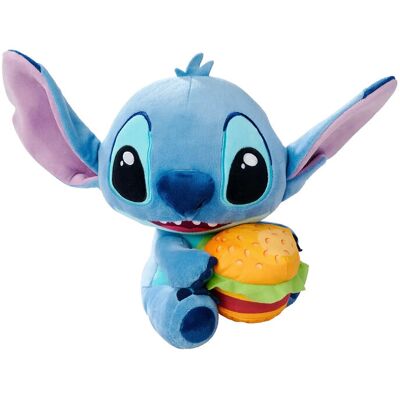 Simba Toys Disney Stitch With Burger Plush (25Cm) 25 CM Blue 25 CM Simba Toys Disney Stitch With Burger Plush (25Cm) 25 CM Blue 25 CM