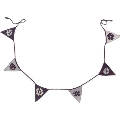 Smallstuff Vimple, Flower/Silver, 2,4 Mtr. 6 Flags ONE SIZE 12 cm Patterned ONE SIZE 12 cm Smallstuff Vimple, Flower/Silver, 2,4 Mtr. 6 Flags ONE SIZE 12 cm Patterned ONE SIZE 12 cm
