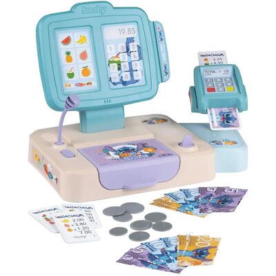 Smoby Stitch Cash Register ONE SIZE Blue ONE SIZE Smoby Stitch Cash Register ONE SIZE Blue ONE SIZE