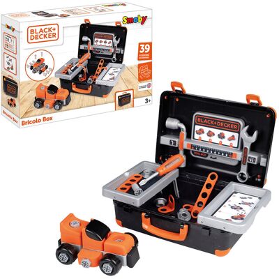 Smoby Black&Decker Bricolo Box ONE SIZE Patterned ONE SIZE Smoby Black&Decker Bricolo Box ONE SIZE Patterned ONE SIZE