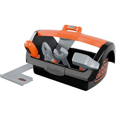 Smoby Black+Decker Tool Box + 6 Tools ONE SIZE Orange ONE SIZE Smoby Black+Decker Tool Box + 6 Tools ONE SIZE Orange ONE SIZE