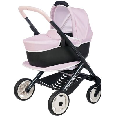 Smoby 3-In-1 Doll Stroller, Pink ONE SIZE Pink ONE SIZE Smoby 3-In-1 Doll Stroller, Pink ONE SIZE Pink ONE SIZE