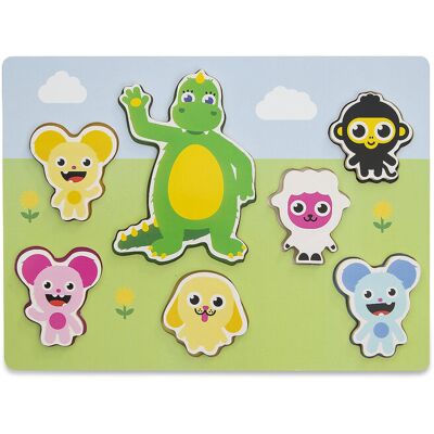 Teddykompaniet Bolibompa - Shape Puzzle, 7-Pieces, 1-3 Years ONE SIZE Green ONE SIZE Teddykompaniet Bolibompa - Shape Puzzle, 7-Pieces, 1-3 Years ONE SIZE Green ONE SIZE