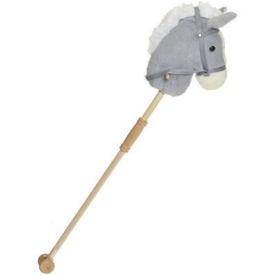 Teddykompaniet Hobby Horse, Grey, Detachable, 100Cm 100 CM Grey 100 CM Teddykompaniet Hobby Horse, Grey, Detachable, 100Cm 100 CM Grey 100 CM