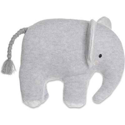Teddykompaniet Cozy Knits Elephant H:20CM Grey H:20CM Teddykompaniet Cozy Knits Elephant H:20CM Grey H:20CM