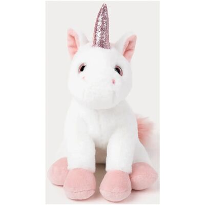 Teddykompaniet Hvit Enhjørning Kosedyr - 25cm Teddykompaniet Hvit Enhjørning Kosedyr - 25cm