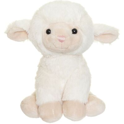 Teddykompaniet Teddy Farm, Sitting Lamb H:18CM White H:18CM Teddykompaniet Teddy Farm, Sitting Lamb H:18CM White H:18CM