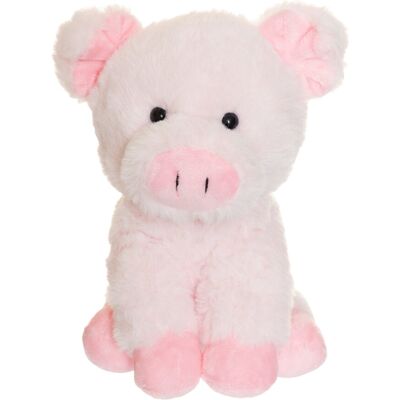Teddykompaniet Teddy Farm, Sitting Pig H:18CM Pink H:18CM Teddykompaniet Teddy Farm, Sitting Pig H:18CM Pink H:18CM