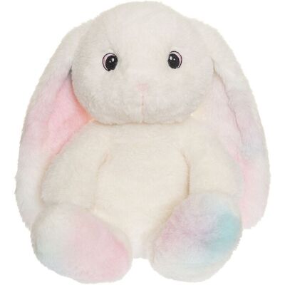 Teddykompaniet Rabbit, Rainbowcoloured, Cyndi 25 cm White 25 cm Teddykompaniet Rabbit, Rainbowcoloured, Cyndi 25 cm White 25 cm