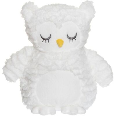 Teddykompaniet Teddy Heaters, Owl, With Wavy Furr, White 35 CM White 35 CM Teddykompaniet Teddy Heaters, Owl, With Wavy Furr, White 35 CM White 35 CM