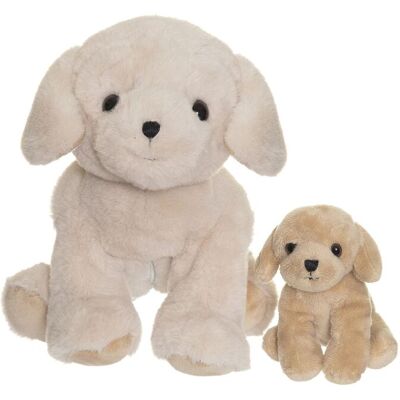 Teddykompaniet The Dog Tess With Puppy 23 CM Beige 23 CM Teddykompaniet The Dog Tess With Puppy 23 CM Beige 23 CM