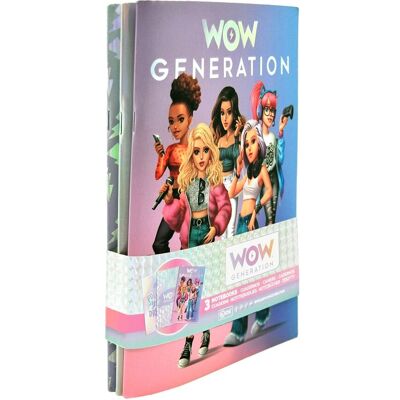 WOW Generation Wow® Generation, A5 Notebook Soft Cover, 3-Pack ONE SIZE Patterned ONE SIZE WOW Generation Wow® Generation, A5 Notebook Soft Cover, 3-Pack ONE SIZE Patterned ONE SIZE
