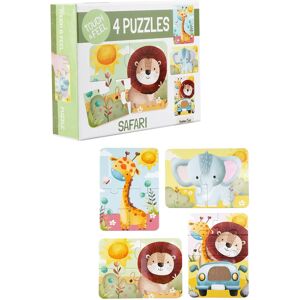 Barbo Toys Safari Touch & Feel Puzzles ONE SIZE Patterned ONE SIZE Barbo Toys Safari Touch & Feel Puzzles ONE SIZE Patterned ONE SIZE