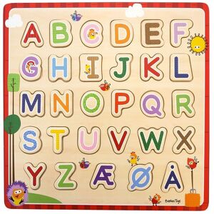 Barbo Toys Wacky Wonders - Wooden Puzzle - Abc(Dk) DANISH Patterned DANISH Barbo Toys Wacky Wonders - Wooden Puzzle - Abc(Dk) DANISH Patterned DANISH