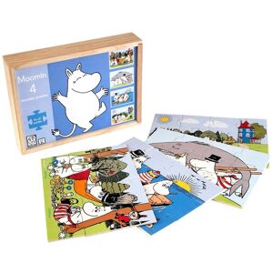 Barbo Toys Moomin 4 Wooden Puzzles In A Box ONE SIZE Patterned ONE SIZE Barbo Toys Moomin 4 Wooden Puzzles In A Box ONE SIZE Patterned ONE SIZE