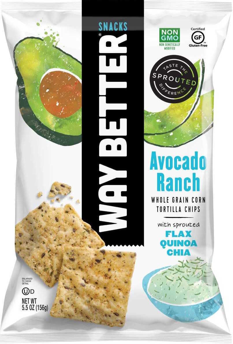 Way Better Avocado Ranch Tortilla Chips Gf 146g