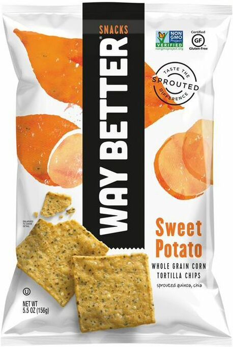 Way Better Sweet Potato Tortilla Chips Gf 156g