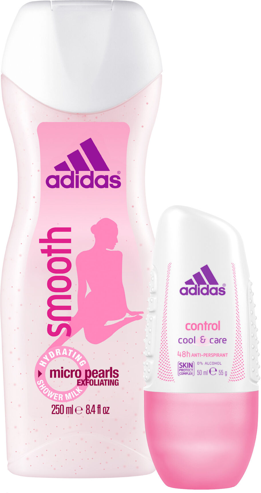 Adidas Control&smooth; Roll-On + Shower Gel