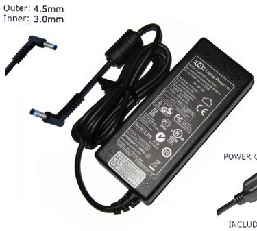 Altitec Lader AC adapter til HP 19.5V 2.31A 45Watt 4.5 x 3.0mm  741727-001 HSTNN-AA44