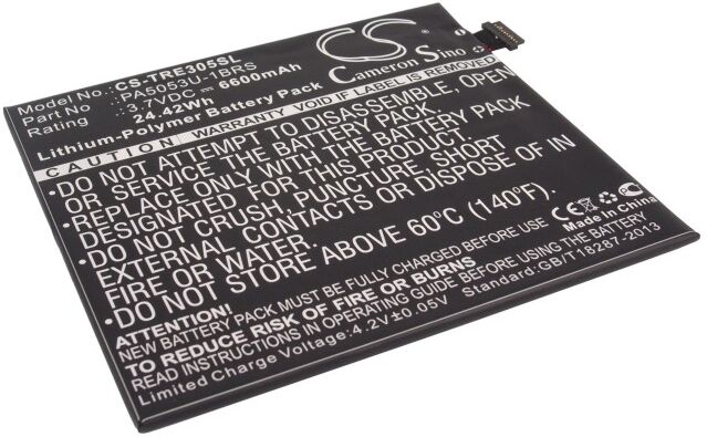 Altitec Batteri til Toshiba AT205 3.7V 6600mAh PA5053U-1BRS