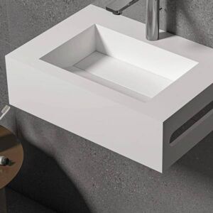 Lavabo Bari Solid Surface 35x50cm Servant For Veggmontering