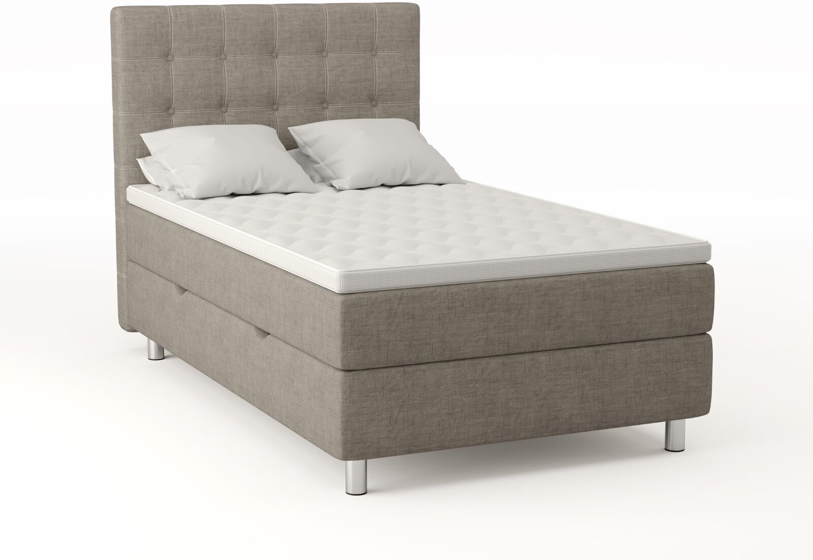 SparMax Comfort Seng Med Oppbevaring 120x200 - Beige