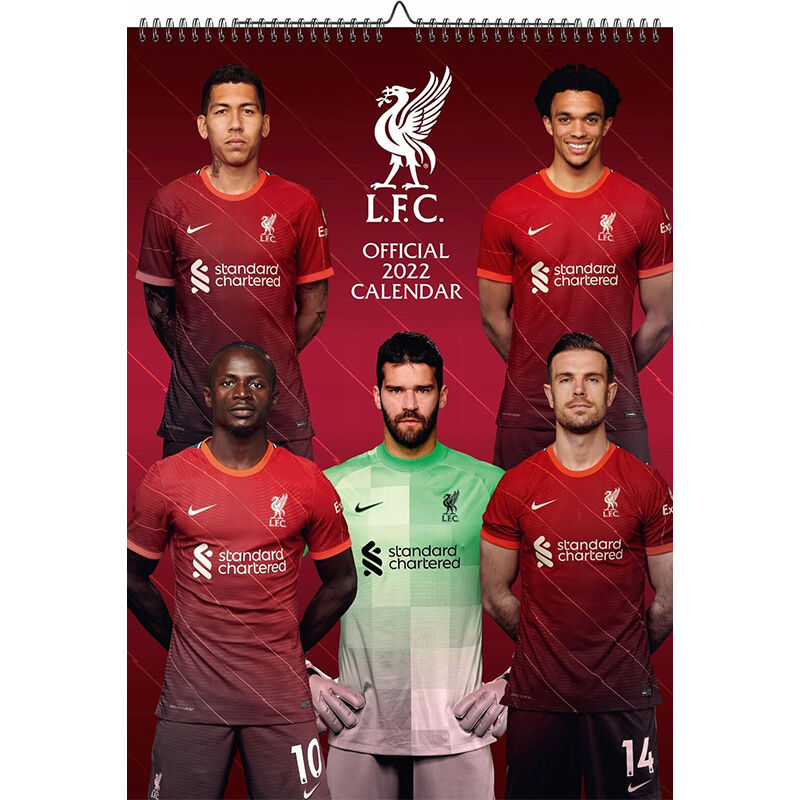 Fotball Liverpool Fc 2022 Kalender (A3 Format)