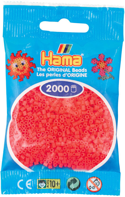 Hama Mini 2000 Perler Neon  Cerise 33