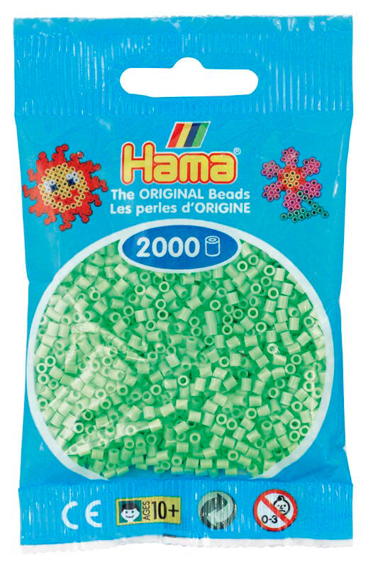 Hama Mini 2000 Perler - Pastell Grønn 47
