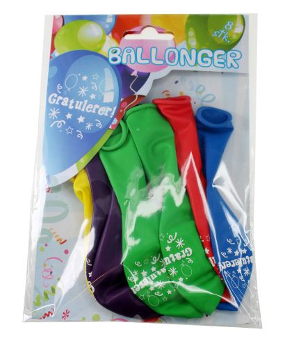 Tinka Ballonger Tinka 8 Pk, Gratulerer