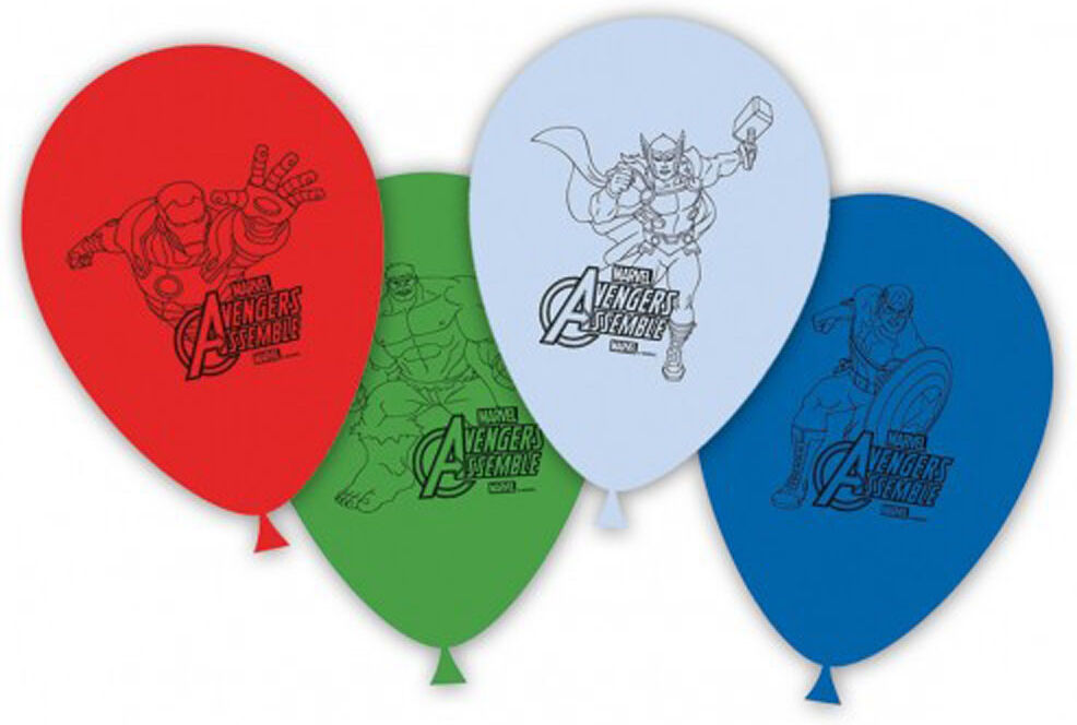 Marvel 8 Ballonger - Marvel Avengers