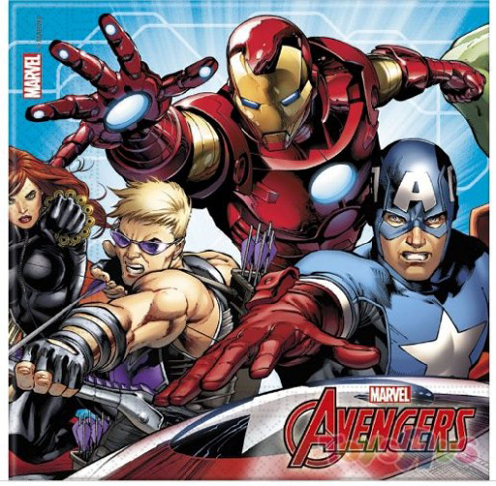 Marvel Servietter 20stk - Marvel Avengers
