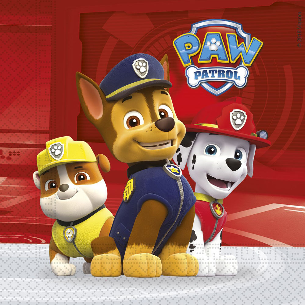 Paw Patrol - Servietter 20 Stk