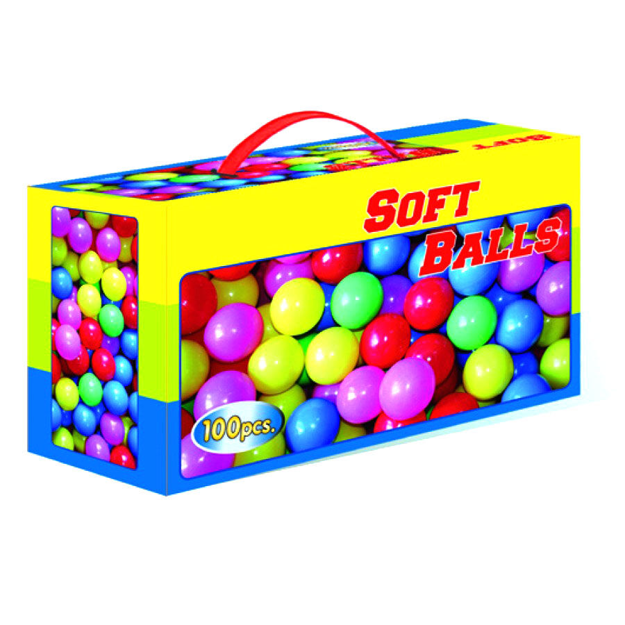 100 Fargerike Plastballer