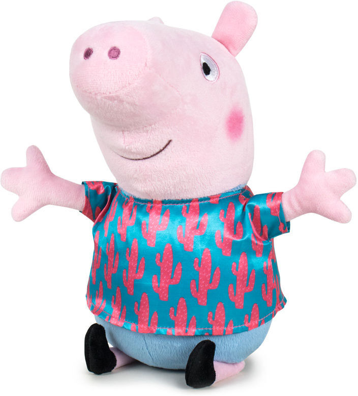 Peppa Gris Plysj 45cm - George Med Kaktusskjorte